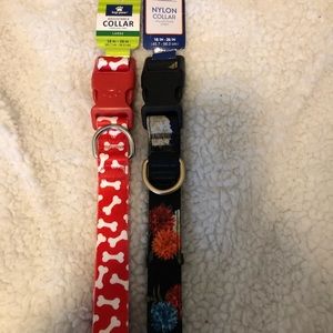 Set of two Top Paw size large dog collars